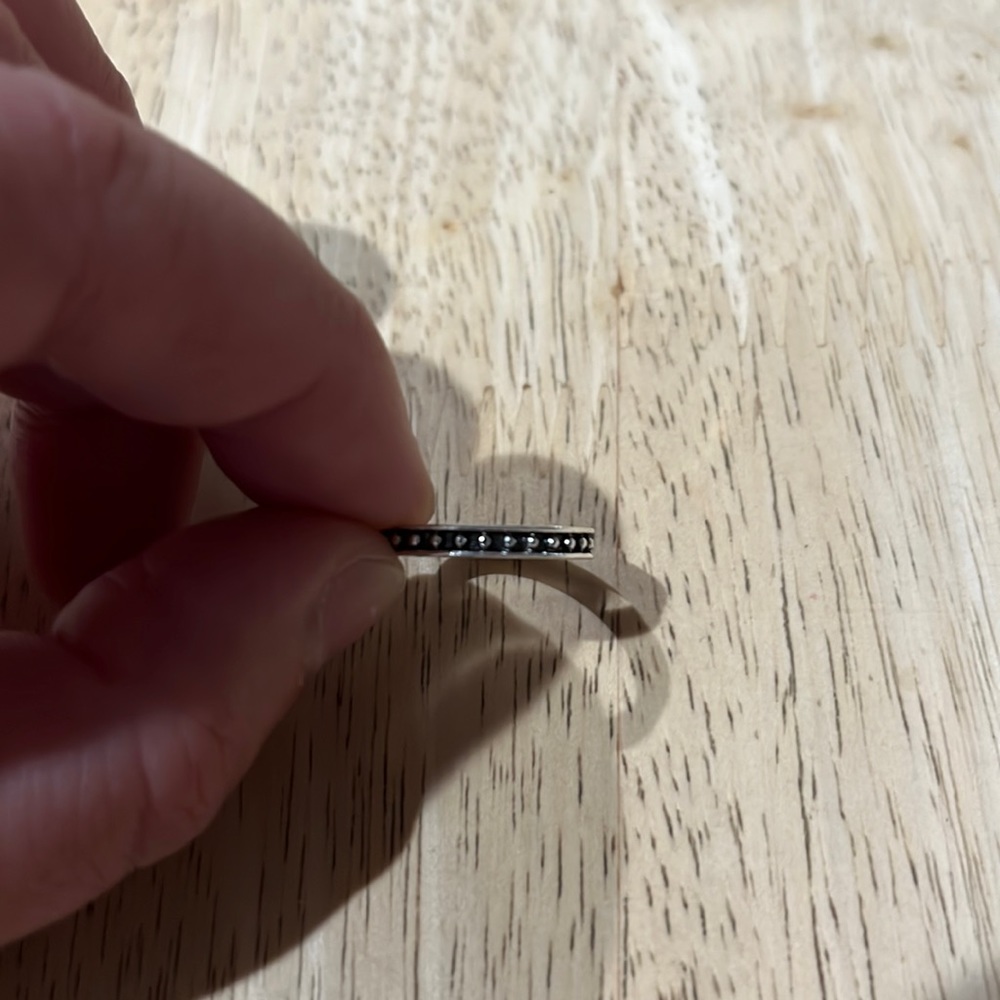 5 for $10 Silver band with silver dots all around
